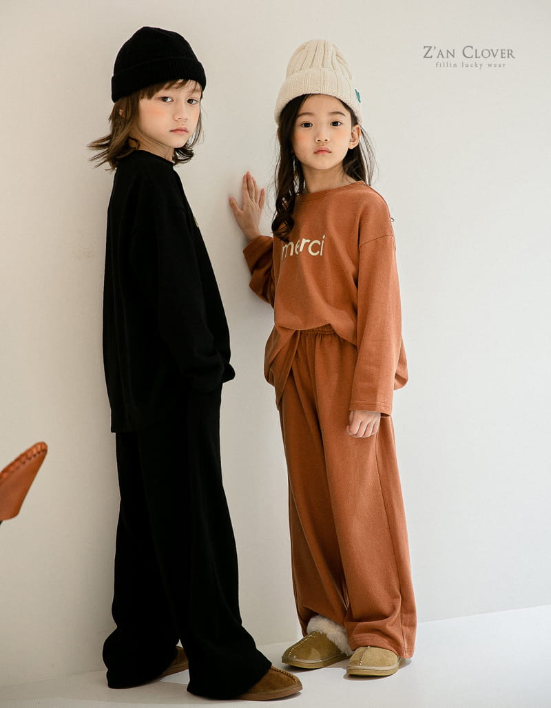 ZAN CLOVER - Korean Children Fashion - #Kfashion4kids - Merci Top Bottom Set