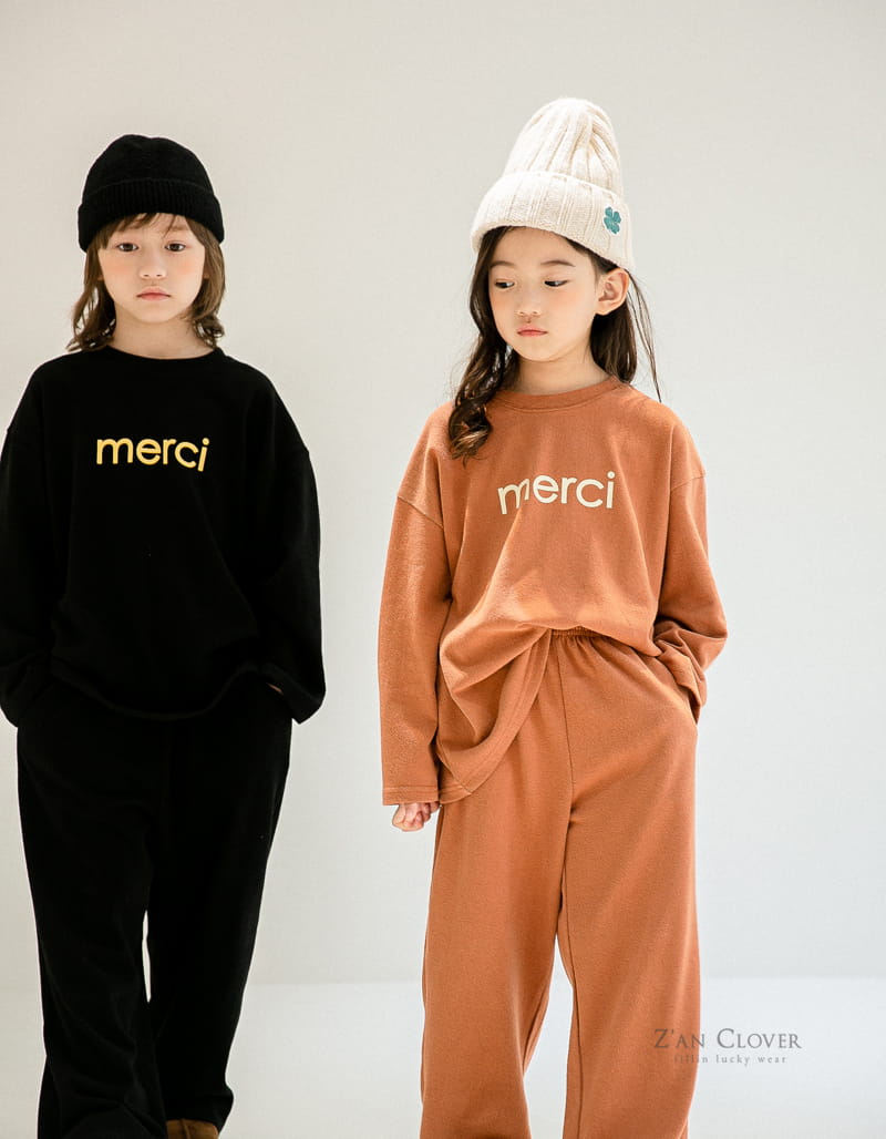 ZAN CLOVER - Korean Children Fashion - #Kfashion4kids - Merci Top Bottom Set - 11