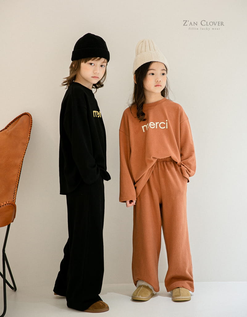 ZAN CLOVER - Korean Children Fashion - #Kfashion4kids - Merci Top Bottom Set - 12