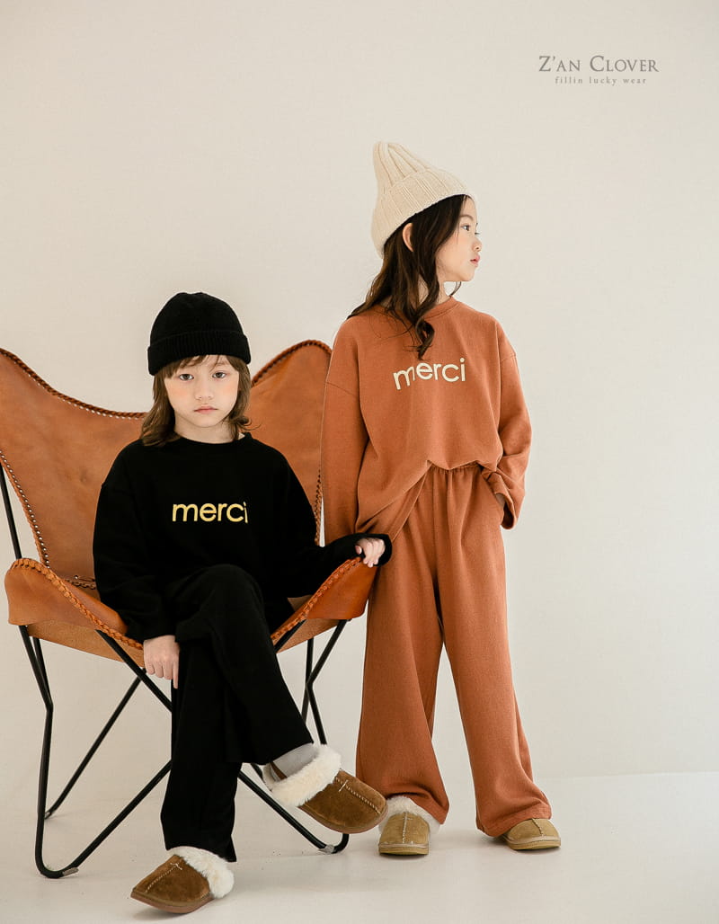 ZAN CLOVER - Korean Children Fashion - #Kfashion4kids - Merci Top Bottom Set - 3