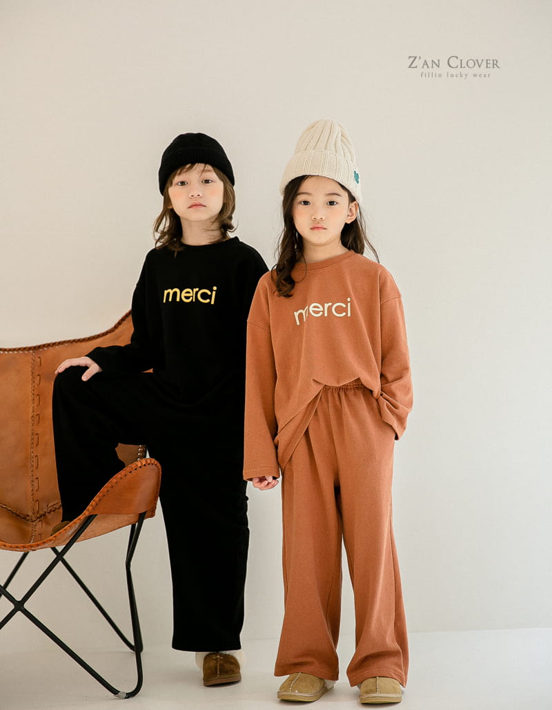 ZAN CLOVER - Korean Children Fashion - #Kfashion4kids - Merci Top Bottom Set - 6