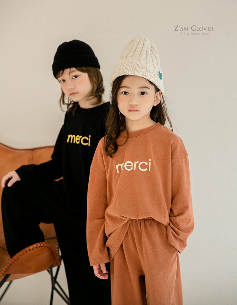 ZAN CLOVER - Korean Children Fashion - #Kfashion4kids - Merci Top Bottom Set - 7