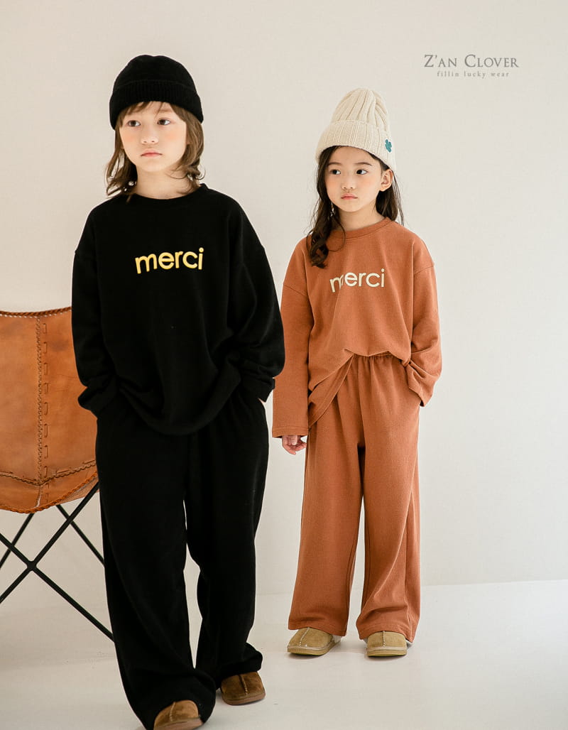 ZAN CLOVER - Korean Children Fashion - #Kfashion4kids - Merci Top Bottom Set - 9