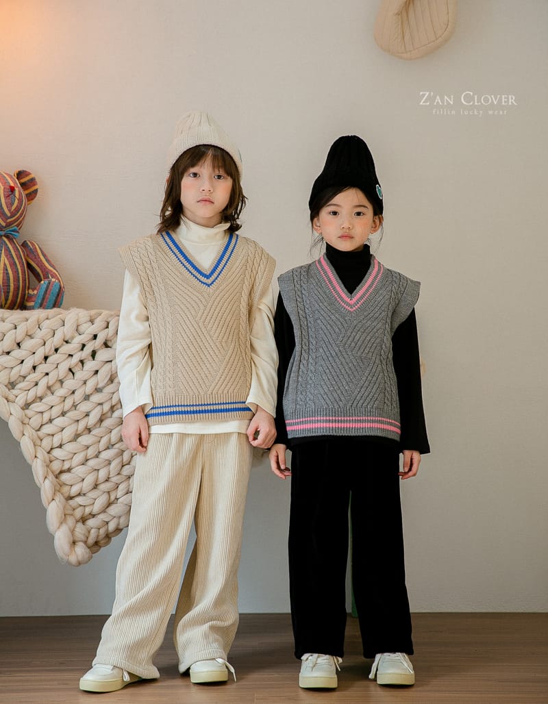 ZAN CLOVER - Korean Children Fashion - #Kfashion4kids - Rib Pants - 10