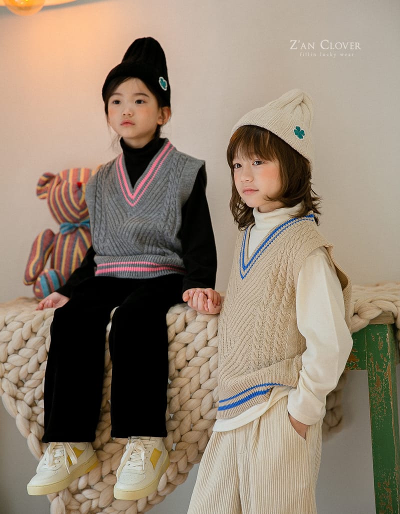 ZAN CLOVER - Korean Children Fashion - #Kfashion4kids - Rib Pants - 9