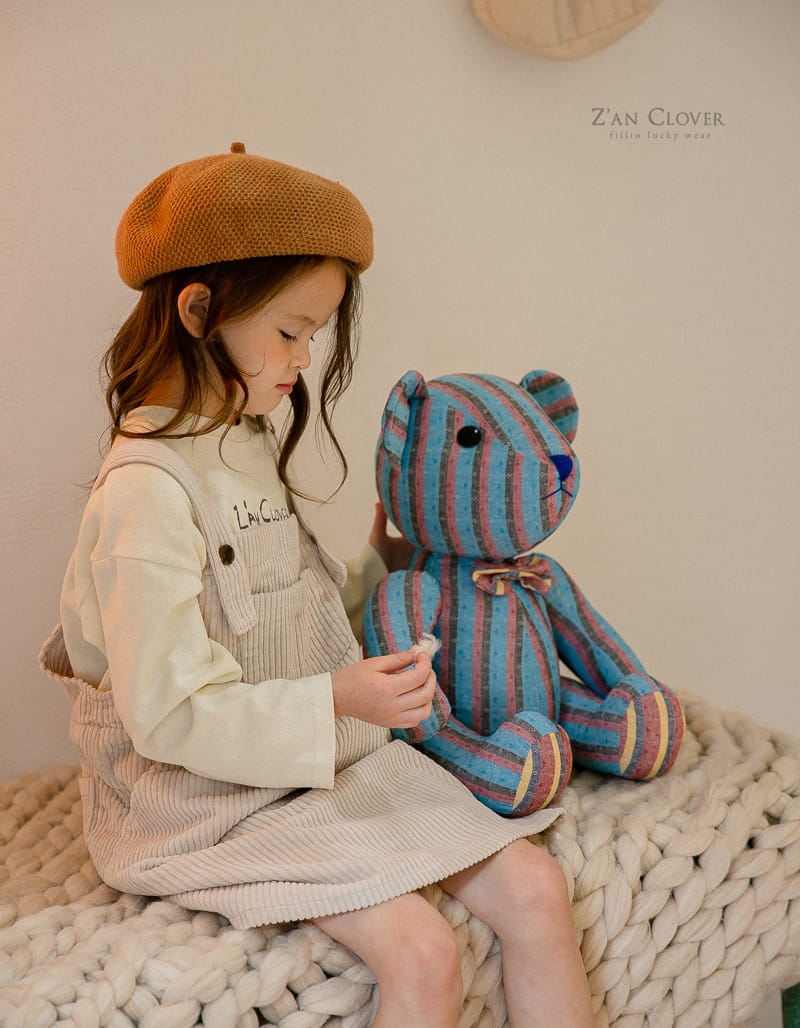 ZAN CLOVER - Korean Children Fashion - #Kfashion4kids - Rib Dungarees One-piece - 10
