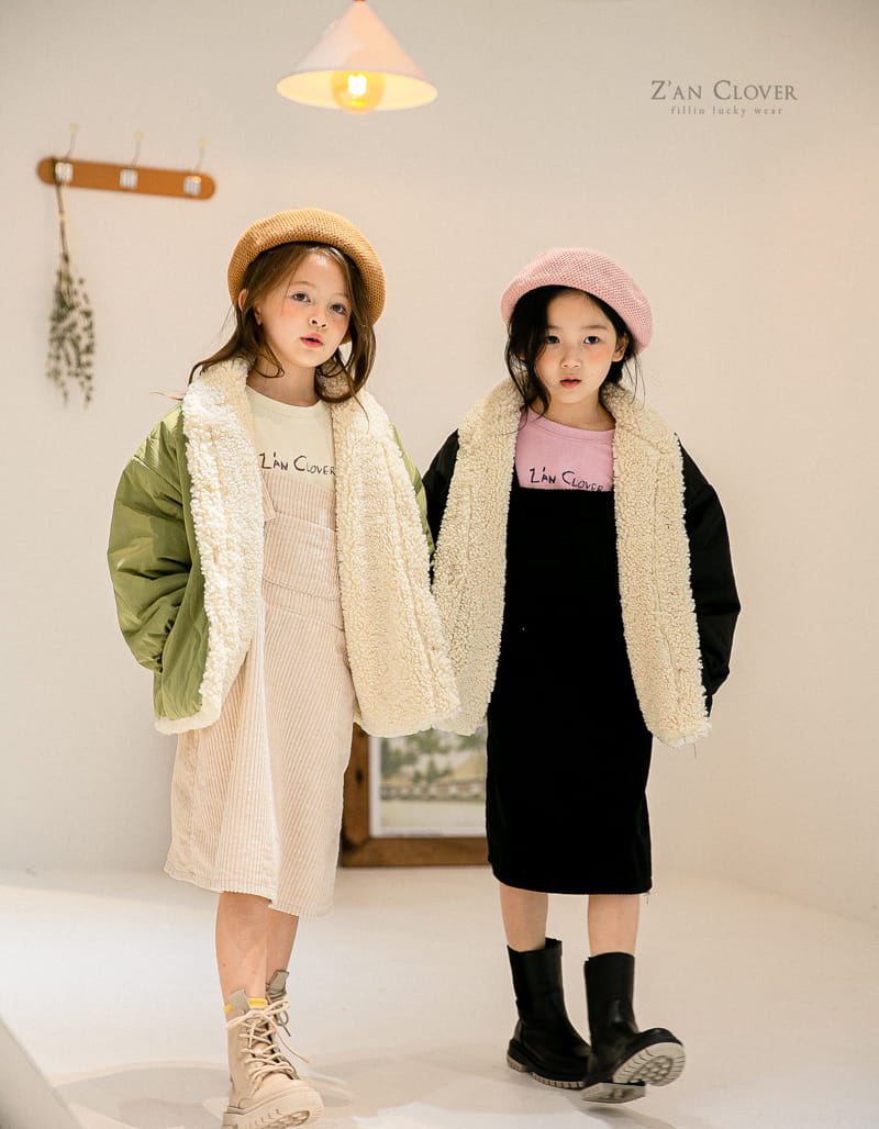 ZAN CLOVER - Korean Children Fashion - #Kfashion4kids - Rib Dungarees One-piece - 11
