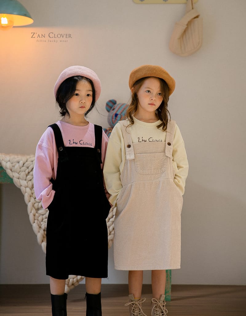 ZAN CLOVER - Korean Children Fashion - #Kfashion4kids - Rib Dungarees One-piece - 3