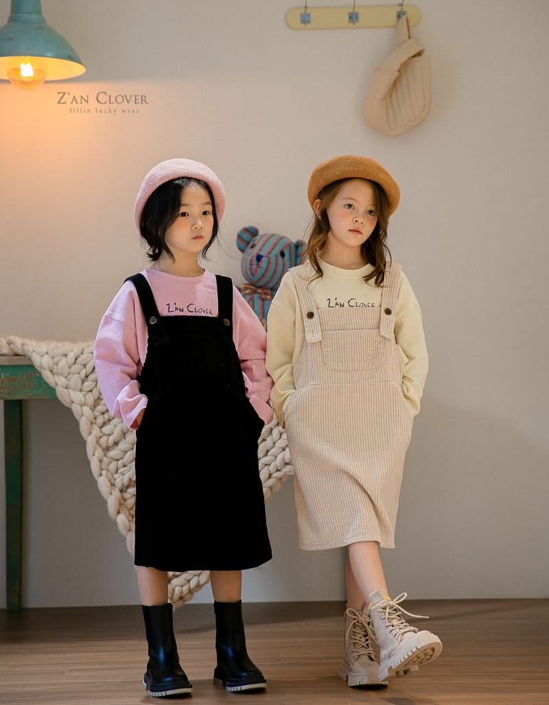 ZAN CLOVER - Korean Children Fashion - #Kfashion4kids - Rib Dungarees One-piece - 4