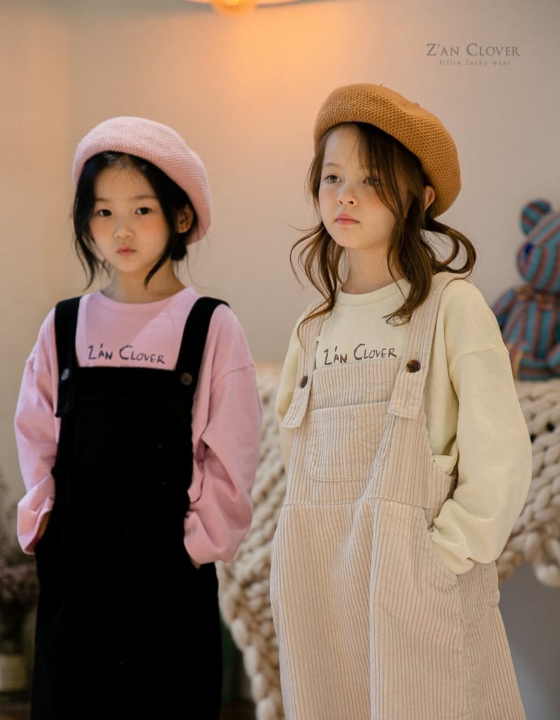 ZAN CLOVER - Korean Children Fashion - #Kfashion4kids - Rib Dungarees One-piece - 6