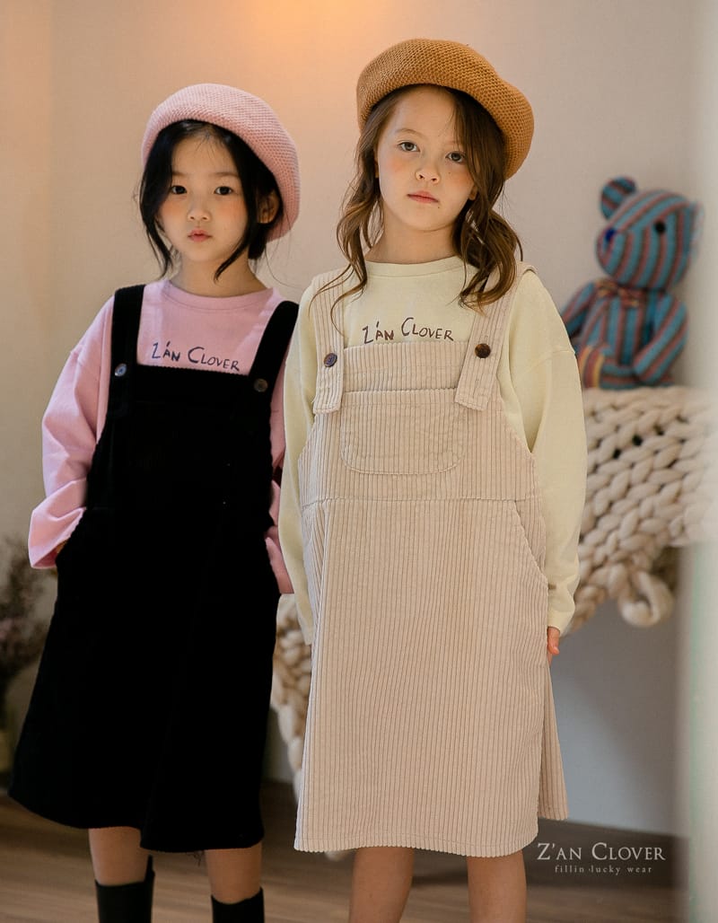 ZAN CLOVER - Korean Children Fashion - #Kfashion4kids - Rib Dungarees One-piece - 7