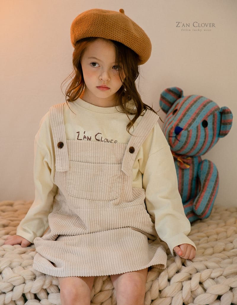 ZAN CLOVER - Korean Children Fashion - #Kfashion4kids - Rib Dungarees One-piece - 9