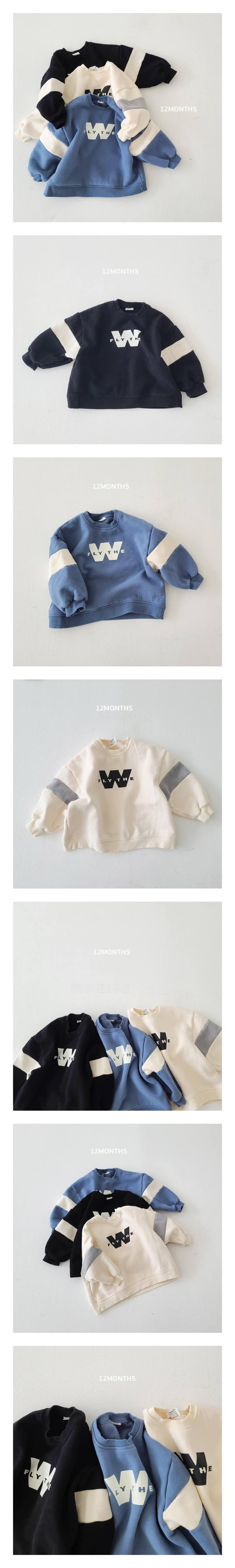 12 MONTH - Korean Children Fashion - #Kfashion4kids - W Sweatshirt