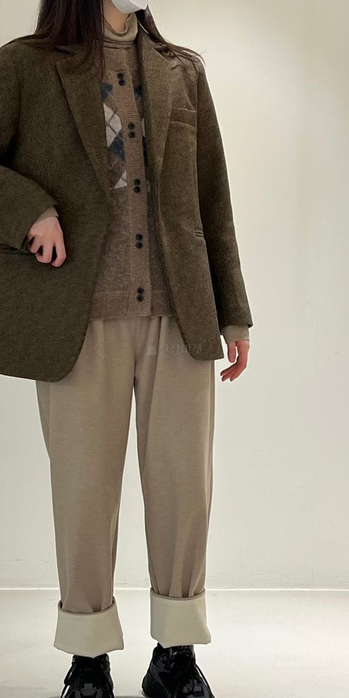 1968 - Korean Children Fashion - #Kfashion4kids - Stripes Herringborn Slit Jacket