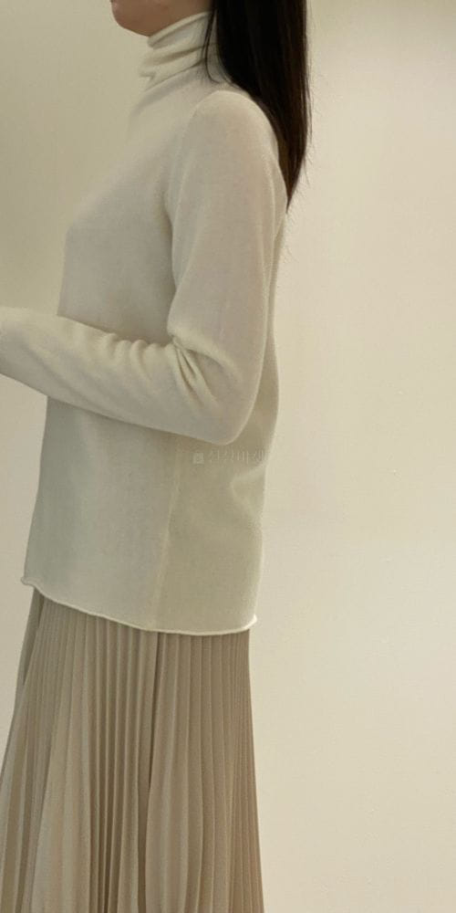 1968 - Korean Children Fashion - #Kfashion4kids - Sleece Slit Turtleneck - 2