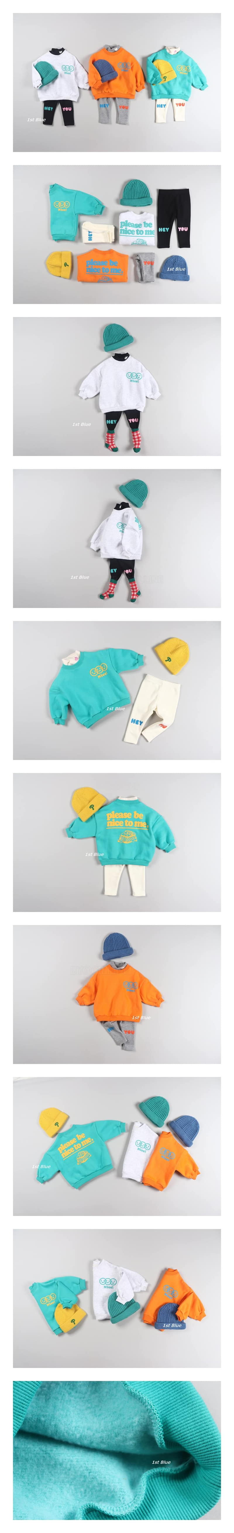 1ST BLUE - Korean Children Fashion - #Kfashion4kids - Nice Sweatshirt
