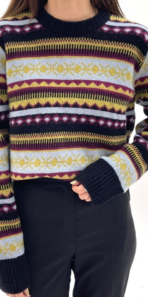 A POINT - Korean Children Fashion - #Kfashion4kids - Jacquard Knit Tee