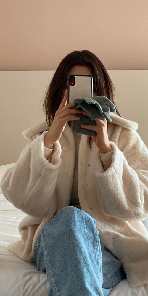 A POINT - Korean Children Fashion - #Kfashion4kids - Mink Jacket