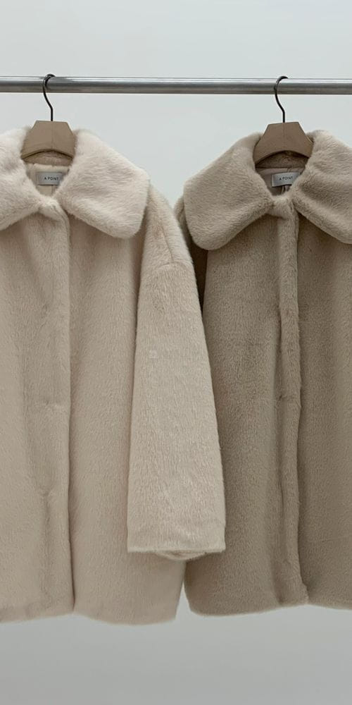 A POINT - Korean Children Fashion - #Kfashion4kids - Mink Jacket - 3