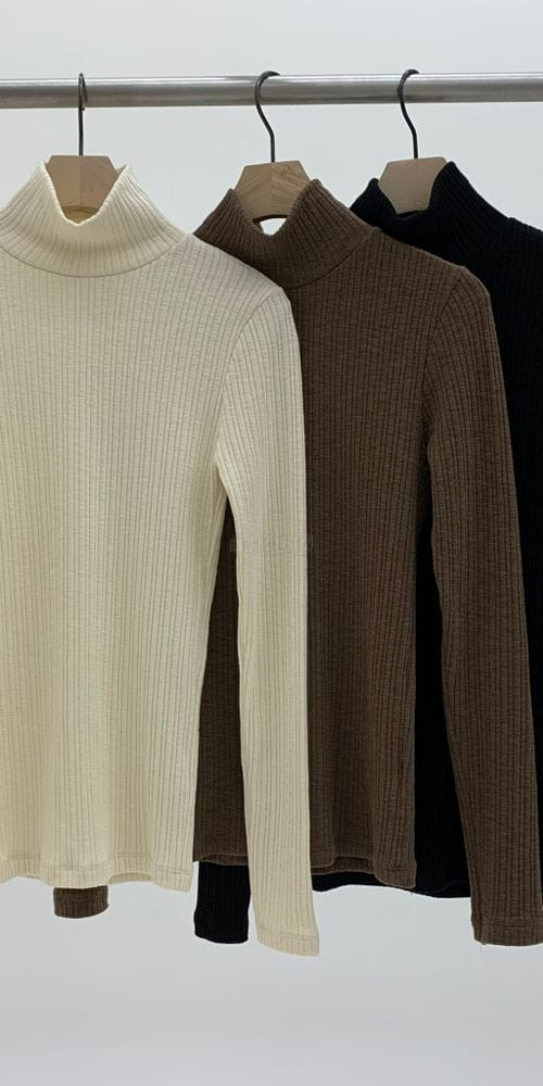 A POINT - Korean Children Fashion - #Kfashion4kids - Rib Turtleneck  - 4