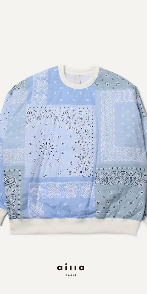 AILLA - Korean Children Fashion - #Kfashion4kids - Multi Paisely Sweatshirt
