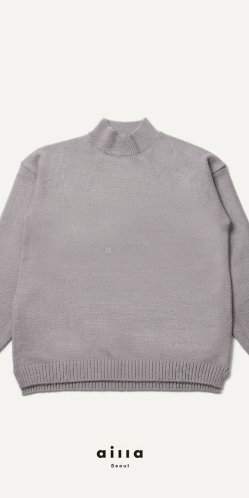 AILLA - Korean Children Fashion - #Kfashion4kids - Cozy Overfit Half Knit Tee - 3