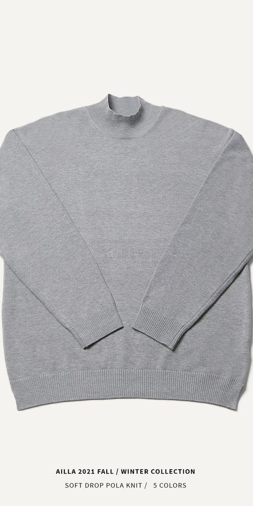 AILLA - Korean Children Fashion - #Kfashion4kids - Soft Drop Turtleneck Tee