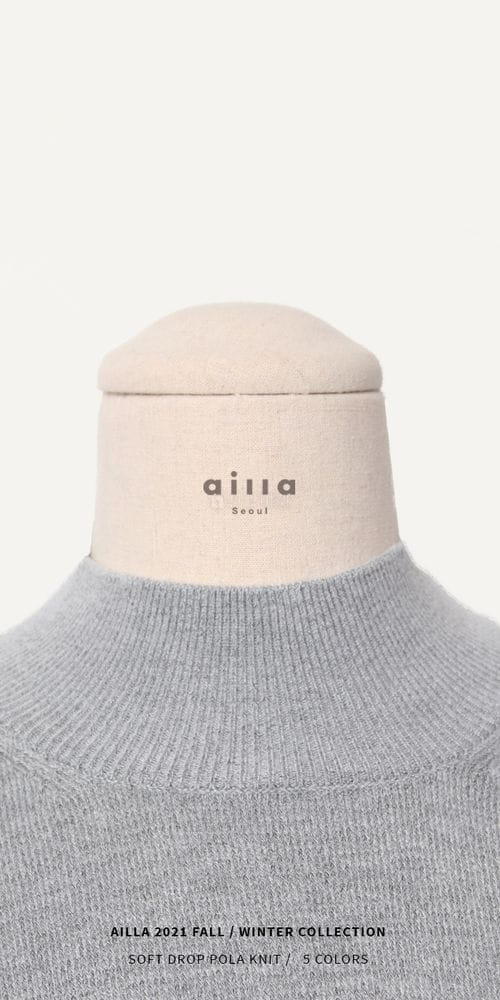 AILLA - Korean Children Fashion - #Kfashion4kids - Soft Drop Turtleneck Tee - 3