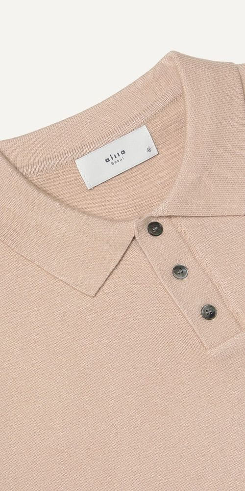 AILLA - Korean Children Fashion - #Kfashion4kids - Daily Collar Knit Tee