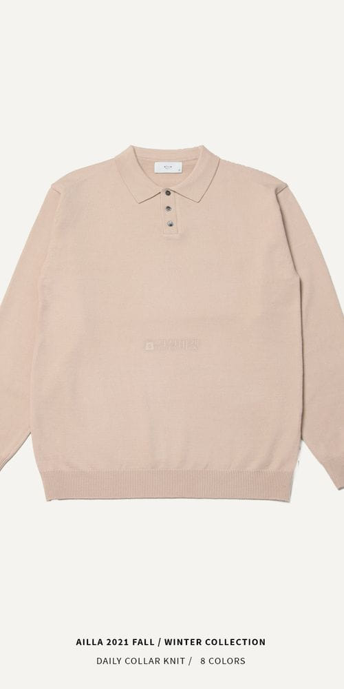AILLA - Korean Children Fashion - #Kfashion4kids - Daily Collar Knit Tee - 3