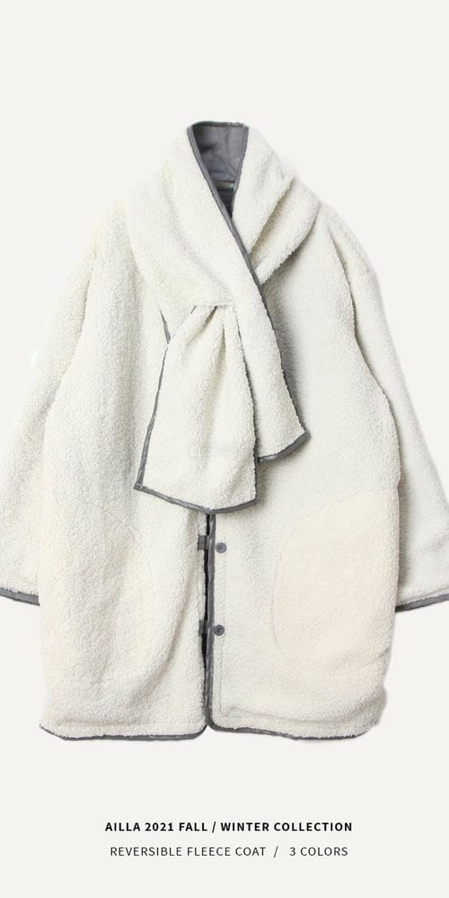 AILLA - Korean Children Fashion - #Kfashion4kids - Reversible Fleecce Coat