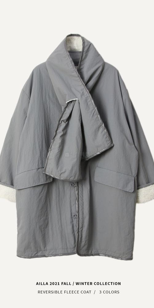 AILLA - Korean Children Fashion - #Kfashion4kids - Reversible Fleecce Coat - 2