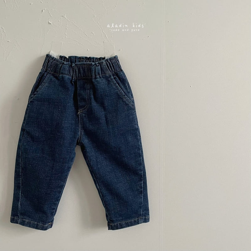ALADIN - Korean Children Fashion - #Kfashion4kids - Line Fleece Jeans