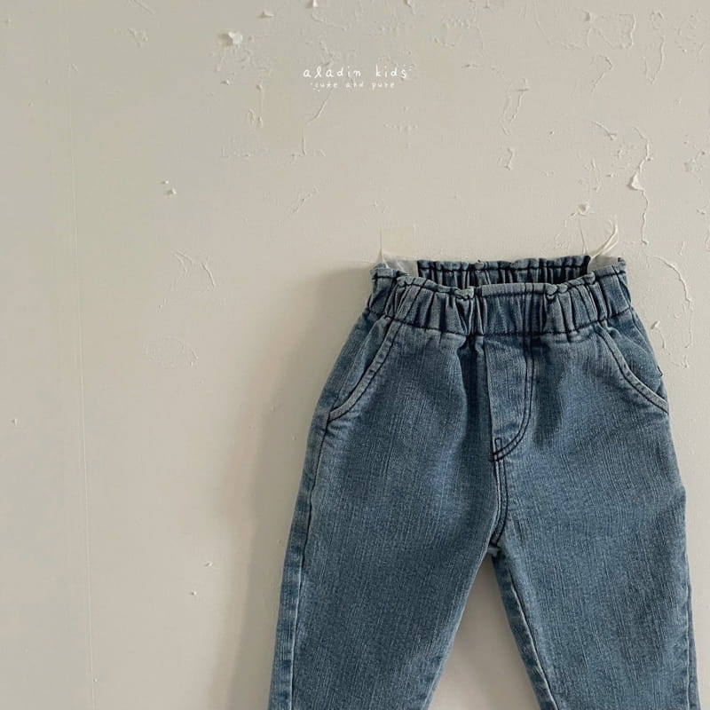 ALADIN - Korean Children Fashion - #Kfashion4kids - Line Fleece Jeans - 3