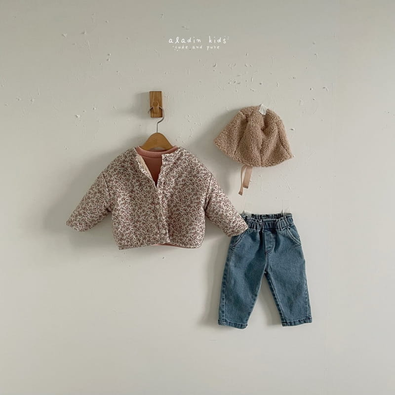 ALADIN - Korean Children Fashion - #Kfashion4kids - Line Fleece Jeans - 5