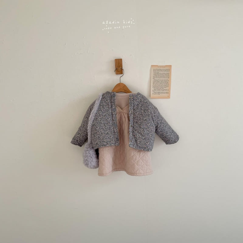 ALADIN - Korean Children Fashion - #Kfashion4kids - Latte Vest One-piece - 11