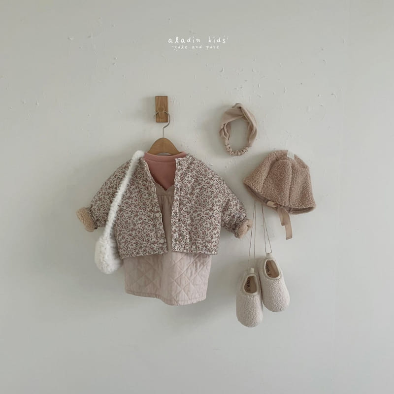 ALADIN - Korean Children Fashion - #Kfashion4kids - Latte Vest One-piece - 6