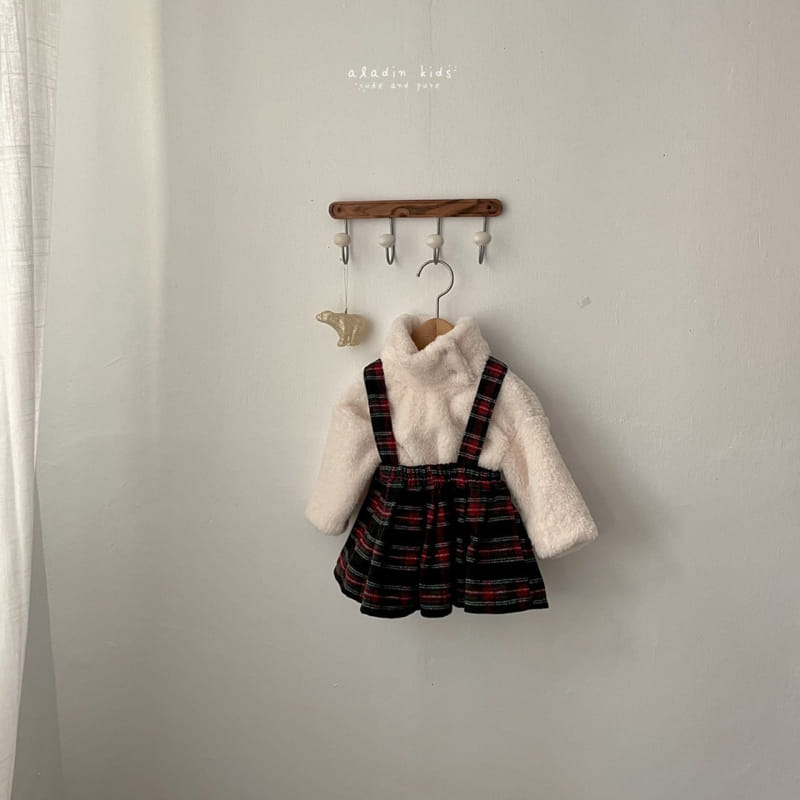 ALADIN - Korean Children Fashion - #Kfashion4kids - Check Wrinkle Skirt - 4