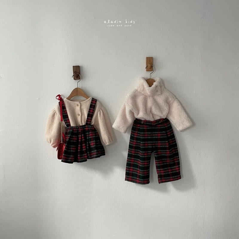 ALADIN - Korean Children Fashion - #Kfashion4kids - Check Wrinkle Skirt - 7