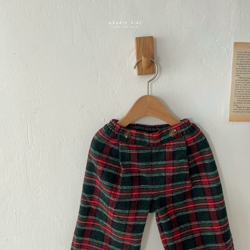 ALADIN - Korean Children Fashion - #Kfashion4kids - Check Wrinkle Pants