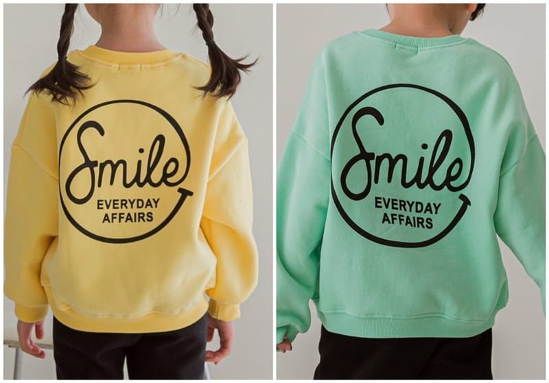 ANGELO - Korean Children Fashion - #Kfashion4kids - One Smile Sweatshirt - 2