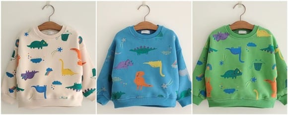 ANGELO - Korean Children Fashion - #Kfashion4kids - Dino Sweatshirt