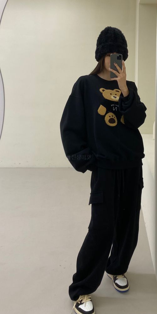 ANOTHER AVENUE - Korean Children Fashion - #Kfashion4kids - Bear Embroidery Sweatshirt - 4