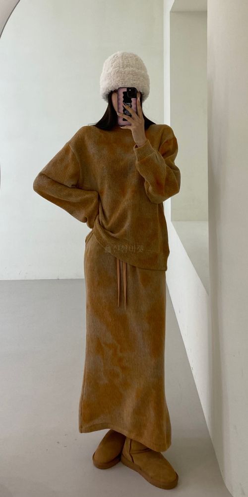 ANOTHER AVENUE - Korean Children Fashion - #Kfashion4kids - Water Painting Knit Skirt - 7