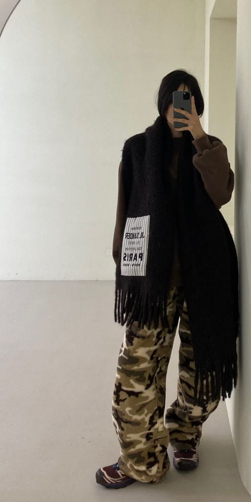 ANOTHER AVENUE - Korean Children Fashion - #Kfashion4kids - Camo Boa Pants