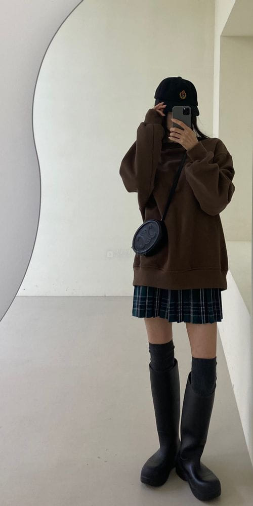 ANOTHER AVENUE - Korean Children Fashion - #Kfashion4kids - Check Wrinkle Skirt - 4