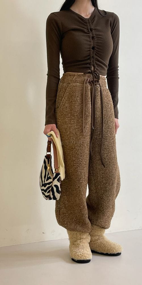 ANOTHER AVENUE - Korean Children Fashion - #Kfashion4kids - Rib Fleece Slit Tee - 4