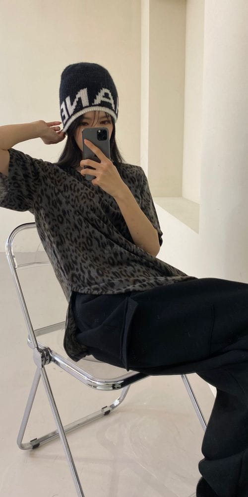 ANOTHER AVENUE - Korean Children Fashion - #Kfashion4kids - Leopard Pad Short Sleeves Tee - 7