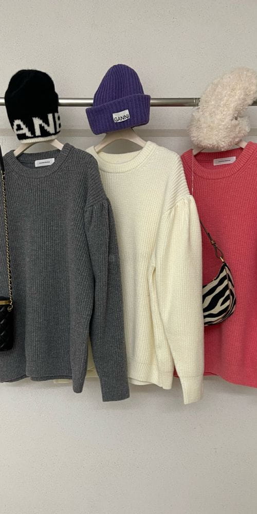 ANOTHER AVENUE - Korean Children Fashion - #Kfashion4kids - Sleeve Shirring Boxy Knit Tee - 10