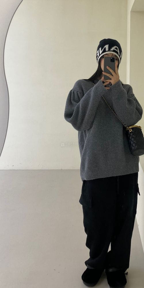 ANOTHER AVENUE - Korean Children Fashion - #Kfashion4kids - Sleeve Shirring Boxy Knit Tee - 4